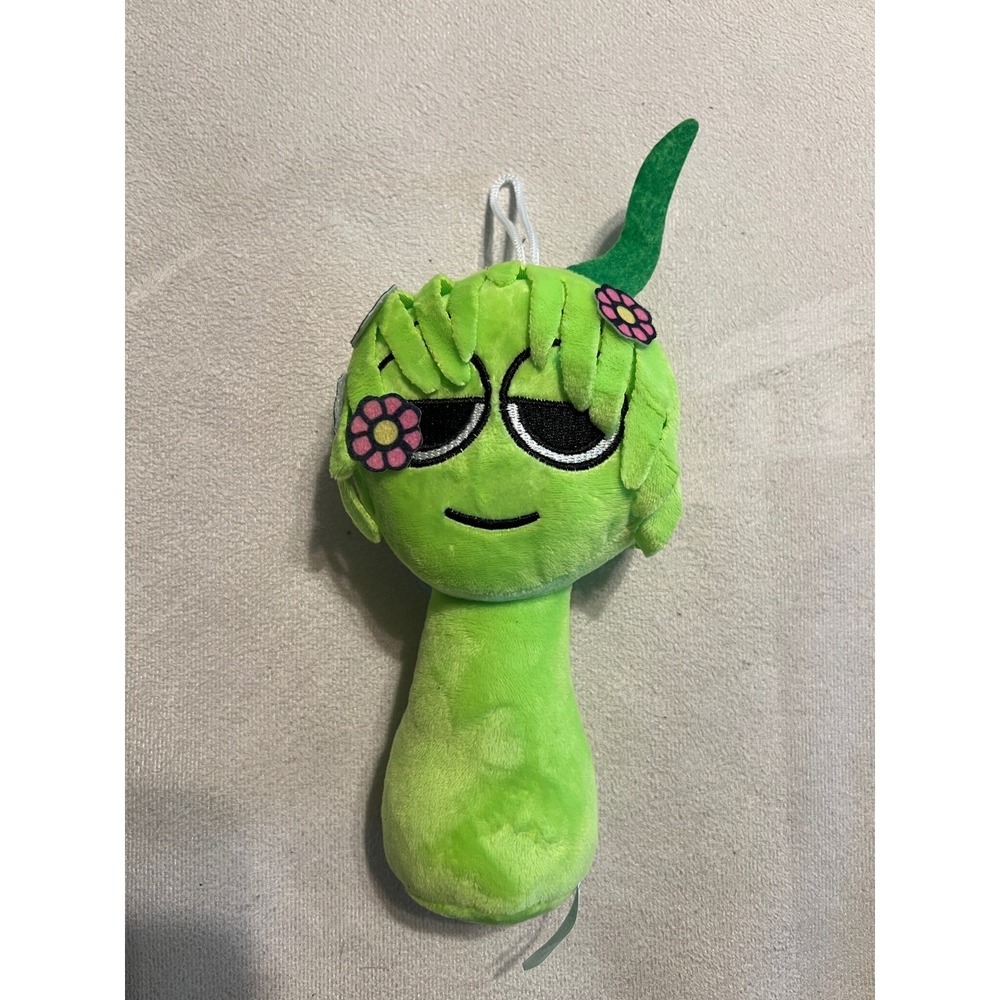 Sprunki Vineria Plush Green Stuffed Toy Flower Accents Collectible Character